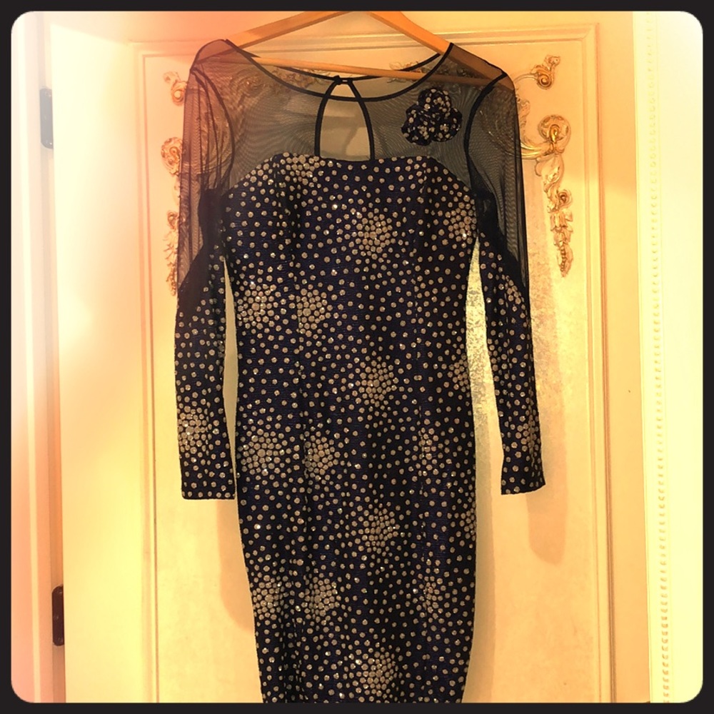 Beautiful Royal blue sequins dress.
